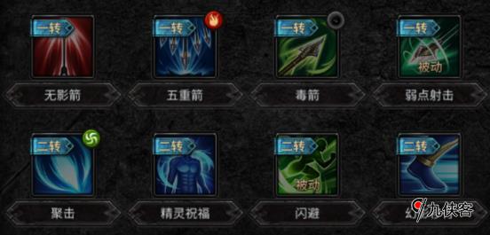 奇迹MU弓箭手技能